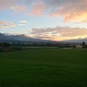 阿蘇谷の農地の写真