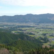 南郷谷農地と集落の写真